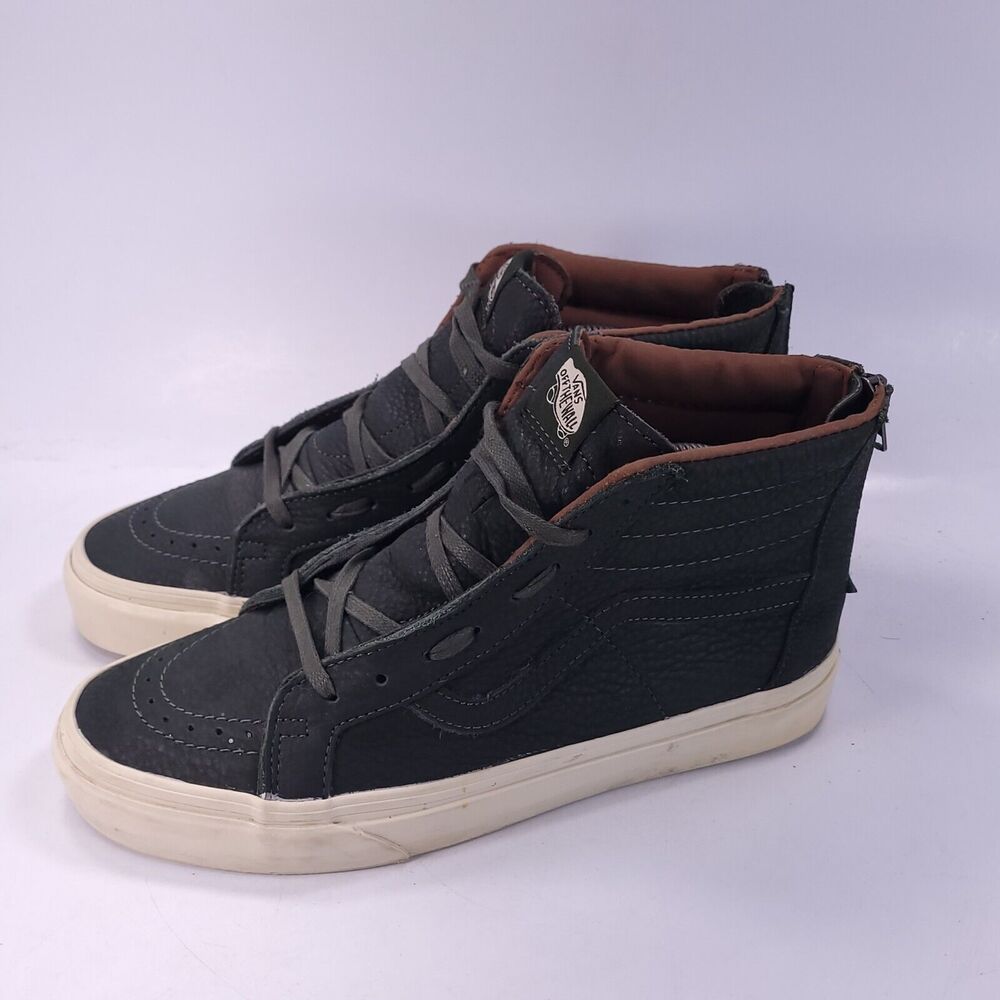 Vans Off The Wall Old Skool Lace Up Athletic Shoe Mens Size 8 721277 Black